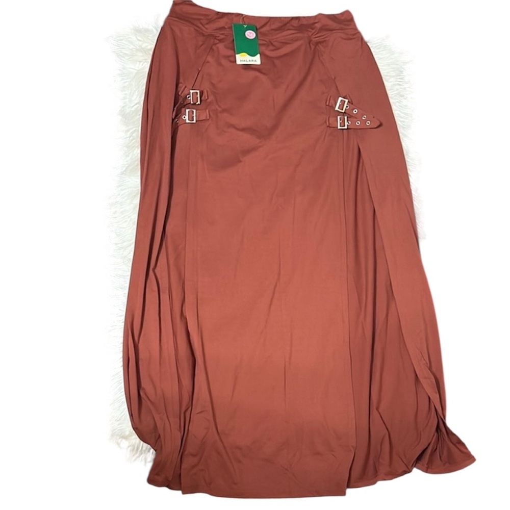 NWT Halara Front Side Slits Size XL Regular Maxi Skirt With Built In Shorts